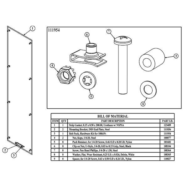 Bolt Pack, 8 in. H x 8 in. W x 2 in. L